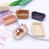 Wholesale Simulation bread basket resin accessories