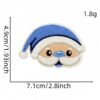 Wholesale Blue Snowflake Cartoon Penguin Animal Embroidery DIY Patches