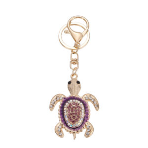 Diamond-encrusted little turtle [purple]