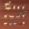 Wholesale Miniature cat climbing frame simulation cat toy model Doll Accessories