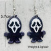 Wholesale Halloween Night Scary Skull Terror Acrylic Earrings
