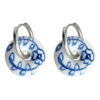 Wholesale Blue and white porcelain bird animal vase series earrings