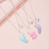 Wholesale Love Split Magnetic Necklace BFF Jewelry