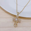 Wholesale Vintage Cross Pendant Necklace Distinctive Simple Commemorative Gift