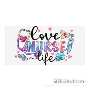 Nurse series transparent crystal standard water cup waterproof sticker-19