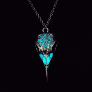 Ancient silver light blue