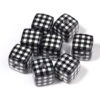 Wholesale 10pcs Colorful Cute Grid Square Acrylic Beads