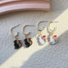 Wholesale Cute Love Cat Earrings