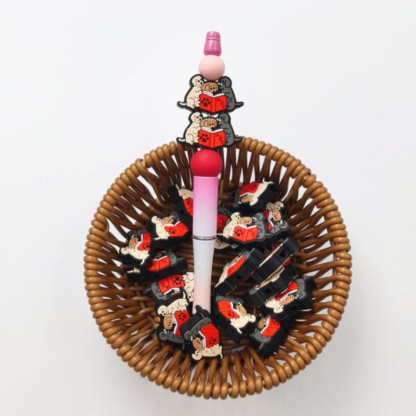 O1CN01DdUD5b2FO3f3DtDfL_2216349148869-0-cib Wholesale 10pcs Creative Puppy Cartoon Silicone Beads