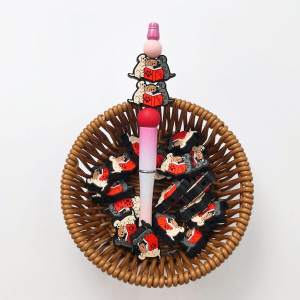 O1CN01DdUD5b2FO3f3DtDfL__2216349148869-0-cib Wholesale 10pcs Creative Puppy Cartoon Silicone Beads