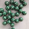 O1CN01DeaA9m1QErIINj8wW_2201245431945-0-cib Wholesale 5pcs 20mm Acrylic Christmas Dark Green Snowflake Print Beads