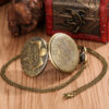 Wholesale Golden quartz castle commemorative movement cket watch  OLY Exclusive