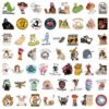 Wholesale 55pcs of fun, cartoonish, and hilarious Waterproof Vinyl Stickers