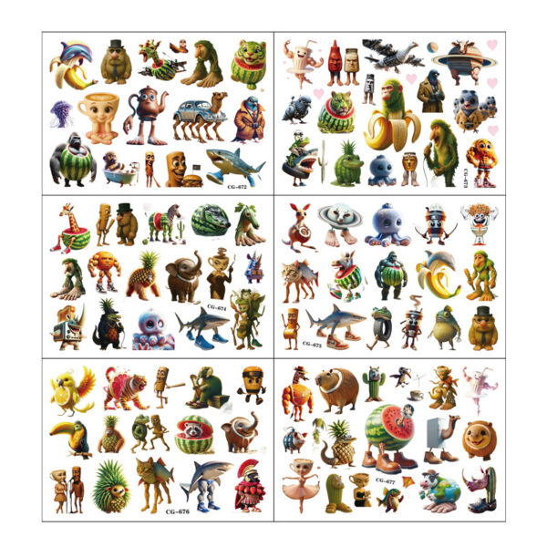 Wholesale Cartoon Tattoo Stickers Chilen's Tattoo Stickers