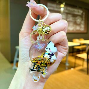 Jinwujin [Cheese Sticks] Black Gold Baby Bottle Panda / Quantity 1 is 1