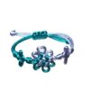Wholesale Colorful knot flower woven adjustable bracelet