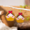 Wholesale Easter cartoon rabbit Easter egg earrings