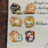 Wholesale Embossed cartoon lucky cat acrylic beads