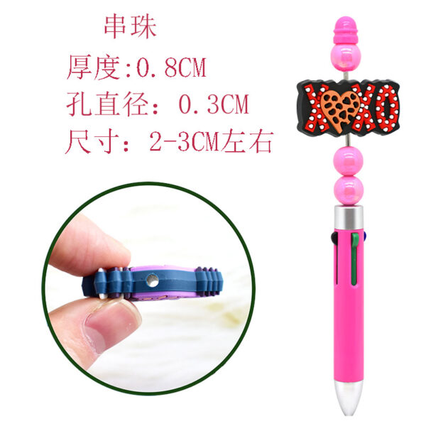 Wholesale Random 100pcs Pink Valentine's Day Beads DIY Focus Beads