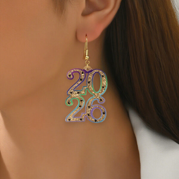 Wholesale 2026 Acrylic Digital Earrings