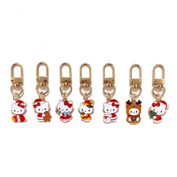 Wholesale Japanese Cute Hello Kitty Keychain Decoration Hello Kitty Bag Zipper Pull Accessory Kt Small Pendant