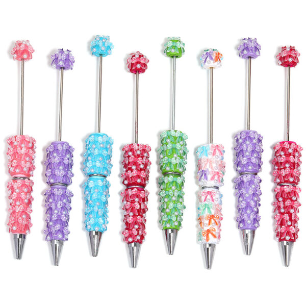 O1CN01DoaFvH2DhdVPAW0WH_2219481508641-0-cib Wholesale Clay ribbon butterfly beaded pen