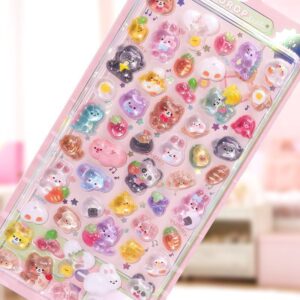 Cartoon relief stickers [cartoon animals] about 50 small reliefs / 9.5*20