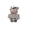Wholesale Double-sided oil-inlaid alloy cute Peppa Pig beads