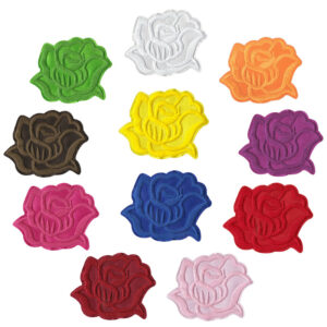 Wholesale Colorful Rose Embroidery DIY Patches