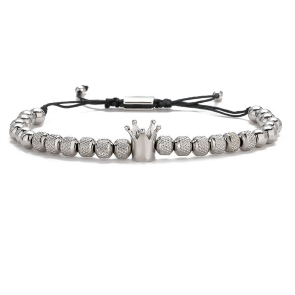 Wholesale Copper Crown Bracelet with Beaded Pineapple Beads