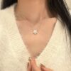 Wholesale Super sparkling frosted brushed star necklace