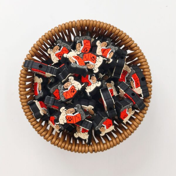 O1CN01DsgrMk2FO3f4YtDI9_2216349148869-0-cib Wholesale 10pcs Creative Puppy Cartoon Silicone Beads