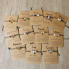 Wholesale Twelve zodiac signs, natural stone crystals, hand woven rope