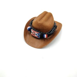 Brown cowboy hat puerto rican style / L code
