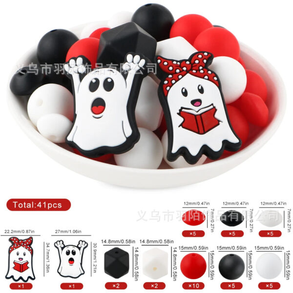 O1CN01Dul3B71gWkdVDAXsg_2214318854150-0-cib Wholesale 50pcs DIY Halloween Baby Soothing Teething Holiday Series Silicone Beads