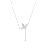 Wholesale butterfly tassel necklace clavicle chain for women
