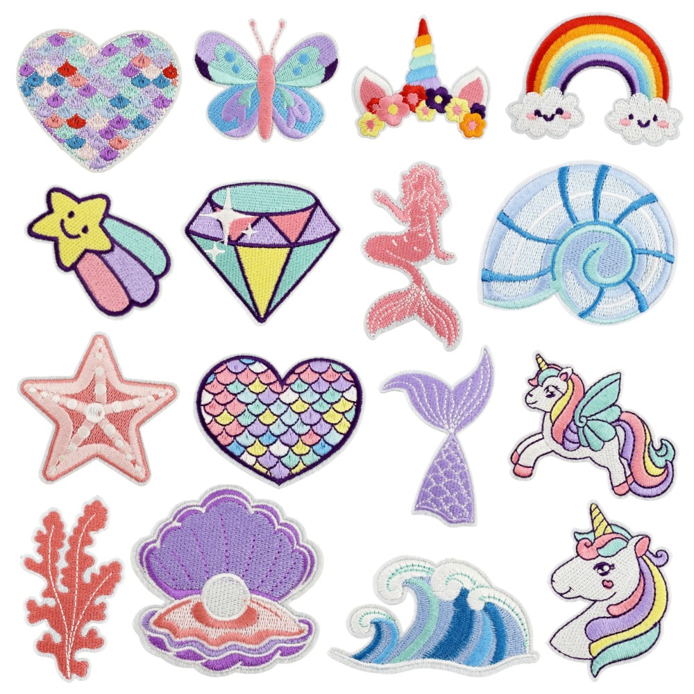 Wholesale Colorful Ocean Cartoon Embroidery DIY Patches