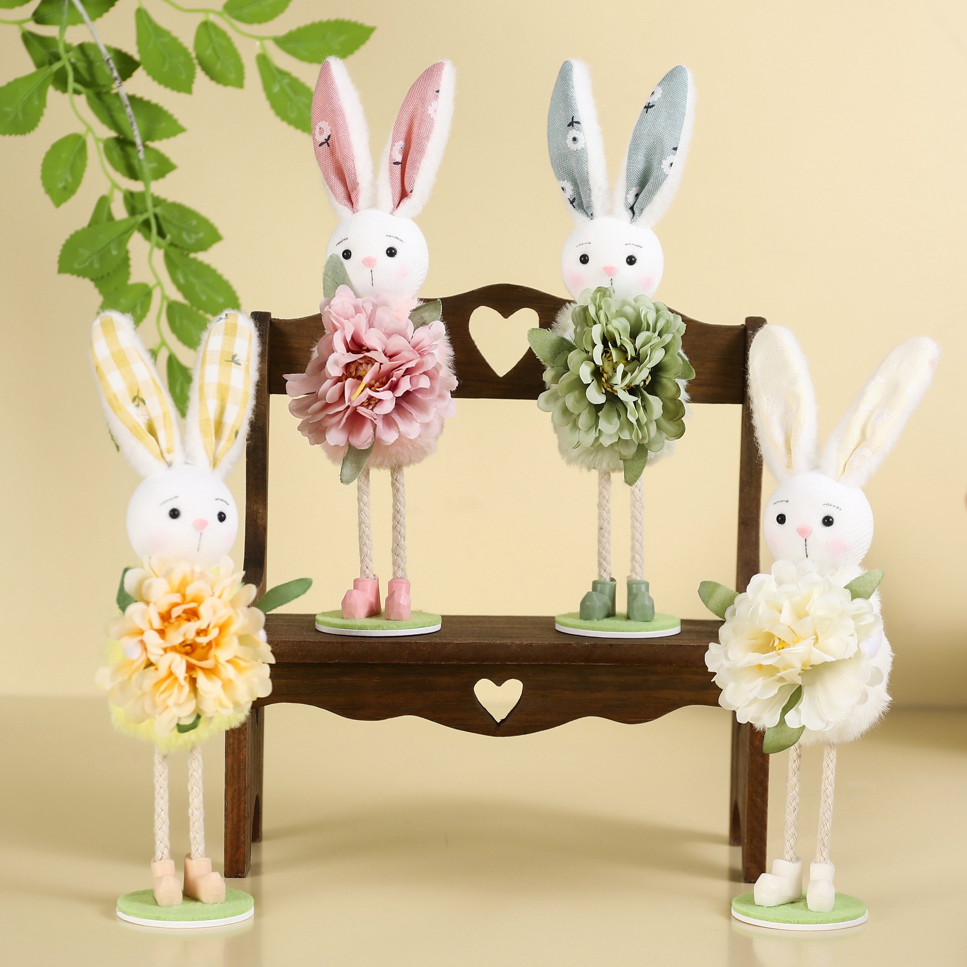 Wholesale Rabbit Standing Easter Fireplace Ornaments