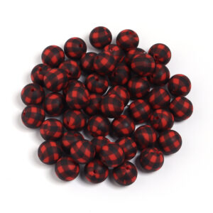 Red and black grid / Diameter 15mm, aperture 2.4mm, 5 pieces/pack