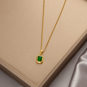 Green Zircon Necklace