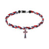 Wholesale Tri color woven baseball football basketball bracelet