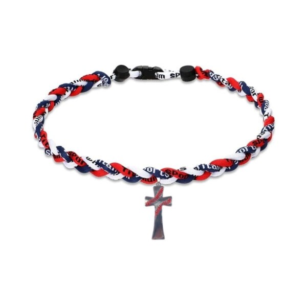 Wholesale Tri color woven baseball football basketball bracelet