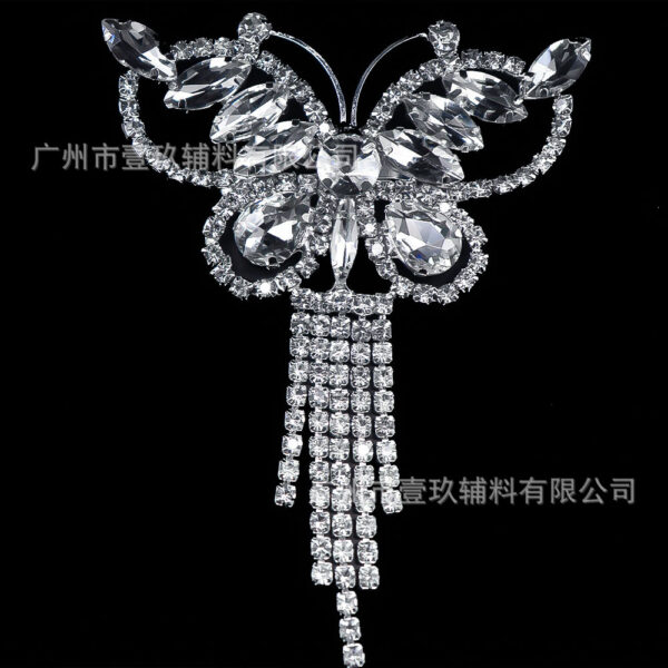 Wholesale Bow Water Diamond Crystal Chest Flower DIY Patches