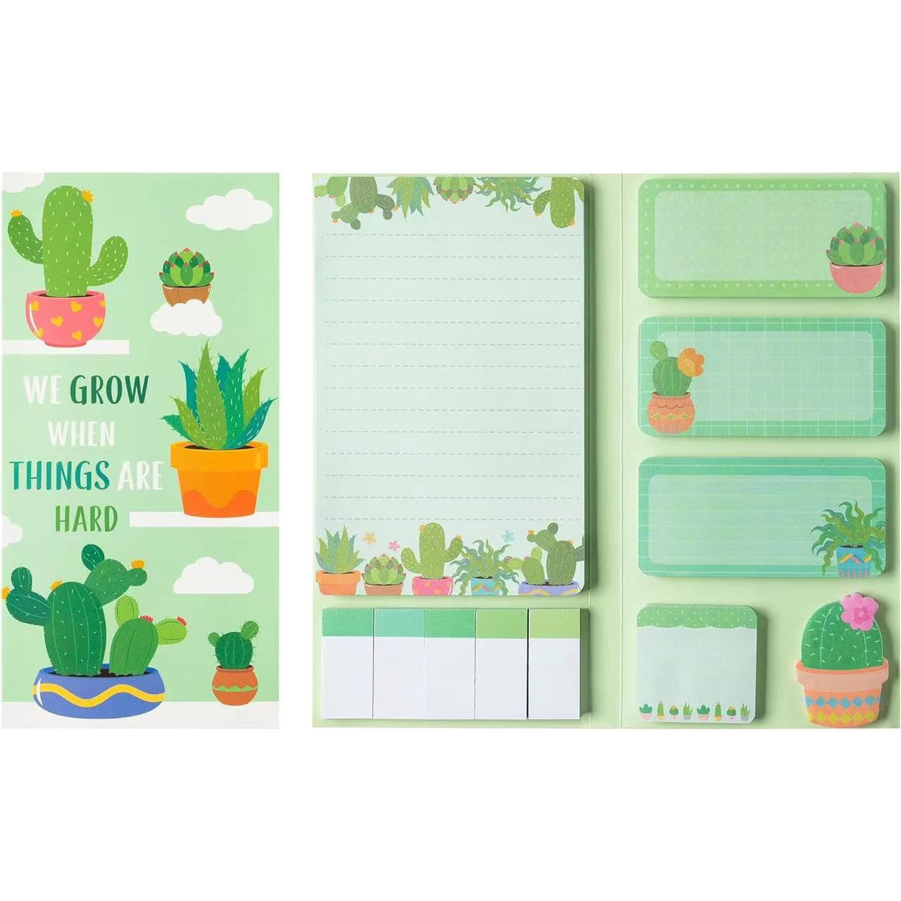 Wholesale cartoon plant st-it note combination note sticker