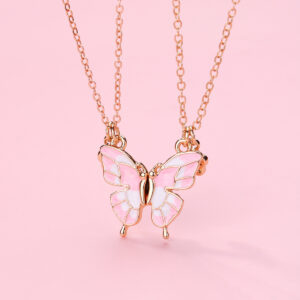 Pink Butterfly Gold