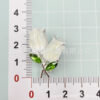 Wholesale double-sided tulip flower color plated diamond four hole beads