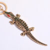 Wholesale Crocodile Cartoon Diamond Set Metal Keychain