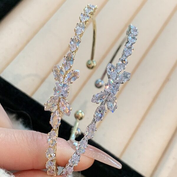 Wholesale Zircon Sparkling Bow Opening Adjustable Bracelet