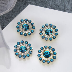 Kong lan / 14mm three-layer sunflower (glass diamond)
