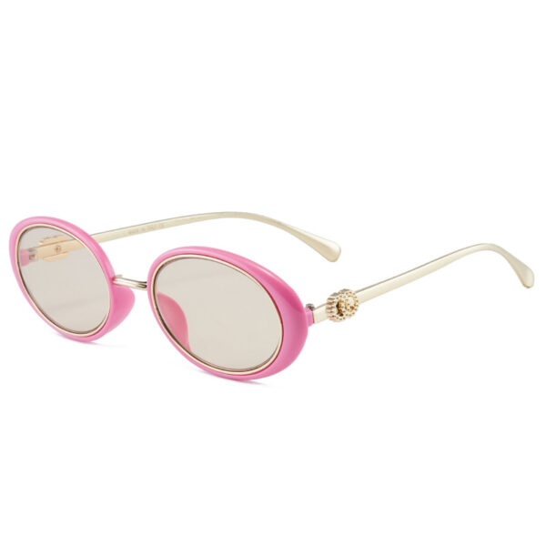 Wholesale men's and women's round metal frame sunglasses personalized fashion sunshades